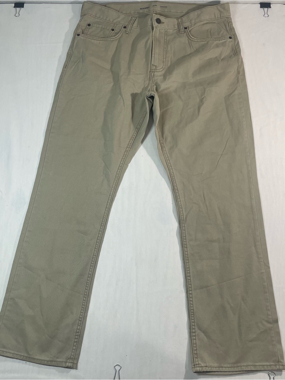 Old Navy Men's Khaki Straight-Leg Chinos - Light Khaki